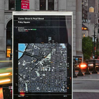 Walk NYc Environmental Wayfinding Design for Architecture and Urban Planning