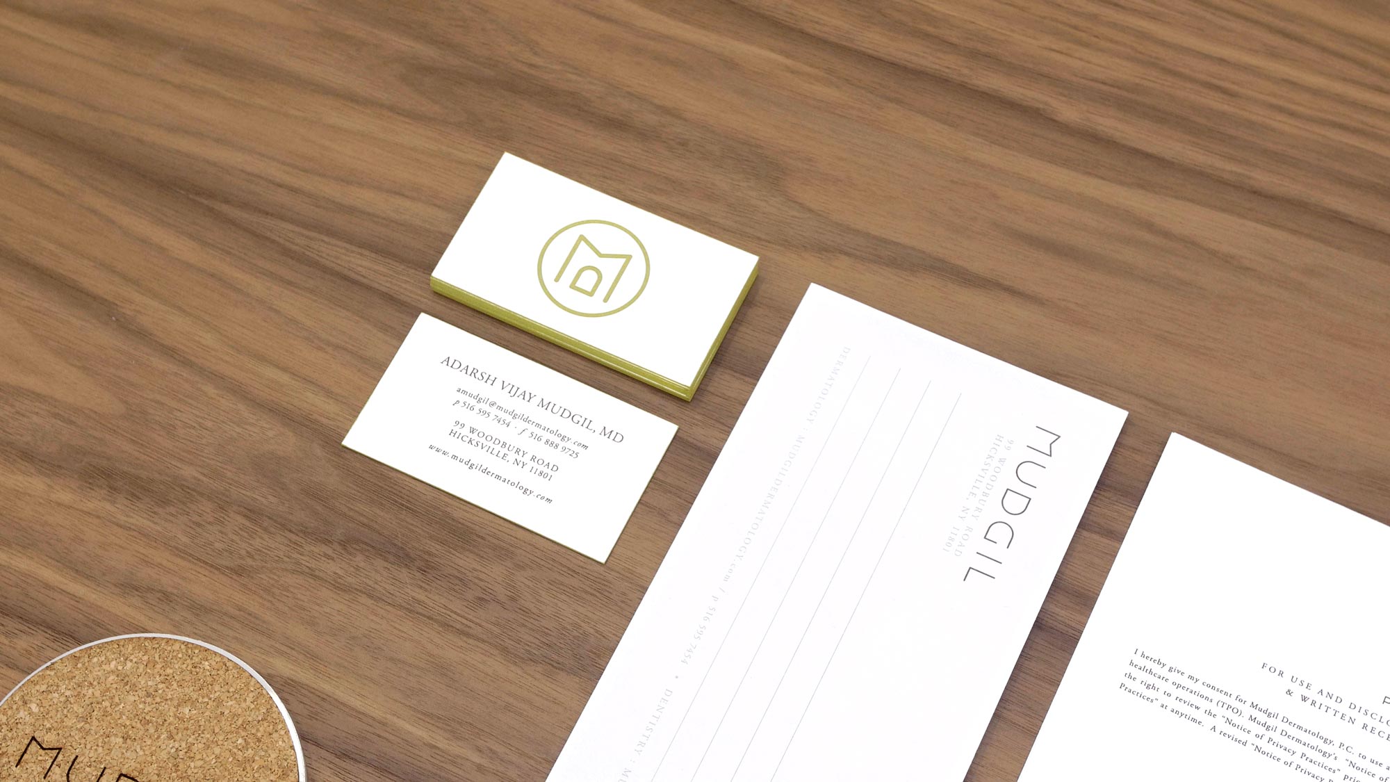 Brand Design for Doctors Office Cards and Forms