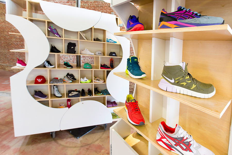 Retail Sneaker Shop Architecture and Interiors