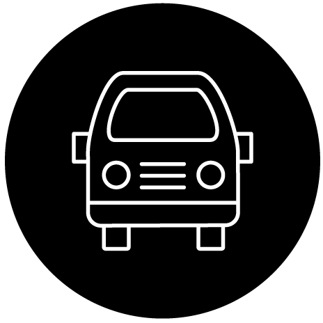 Minimal Volkwagon Van Icon Graphic Design