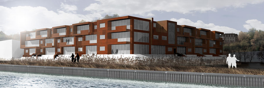 Modern Residential Development Concept for Roslyn NY Waterfront