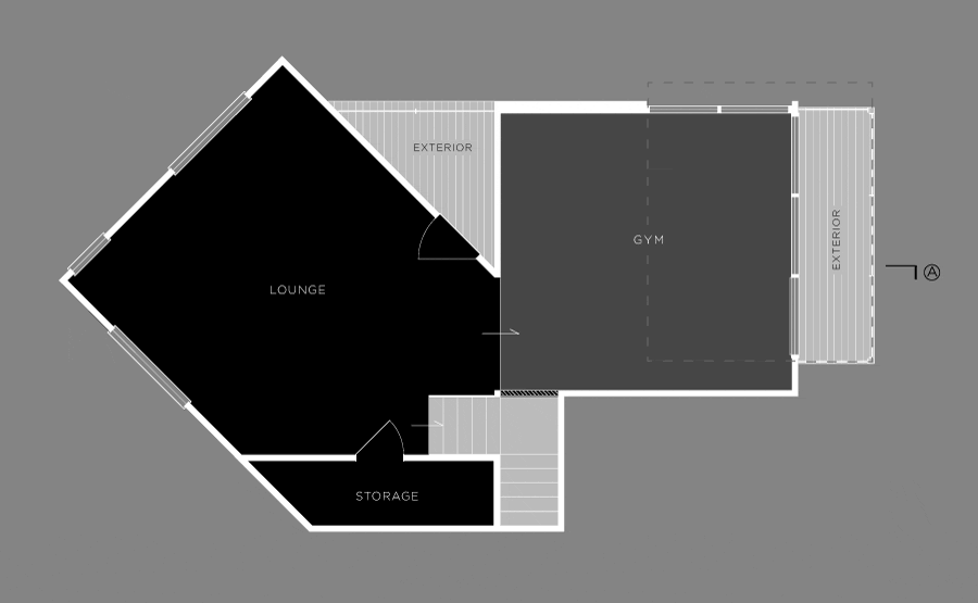 Minimal Architectural Floor Plan Diagram