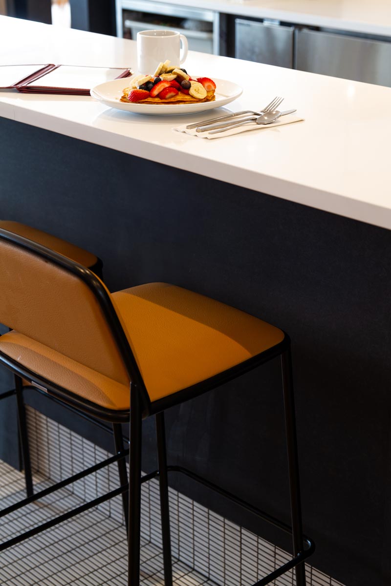 Minimalist Restaurant Bar Design with Beach Town Vibes