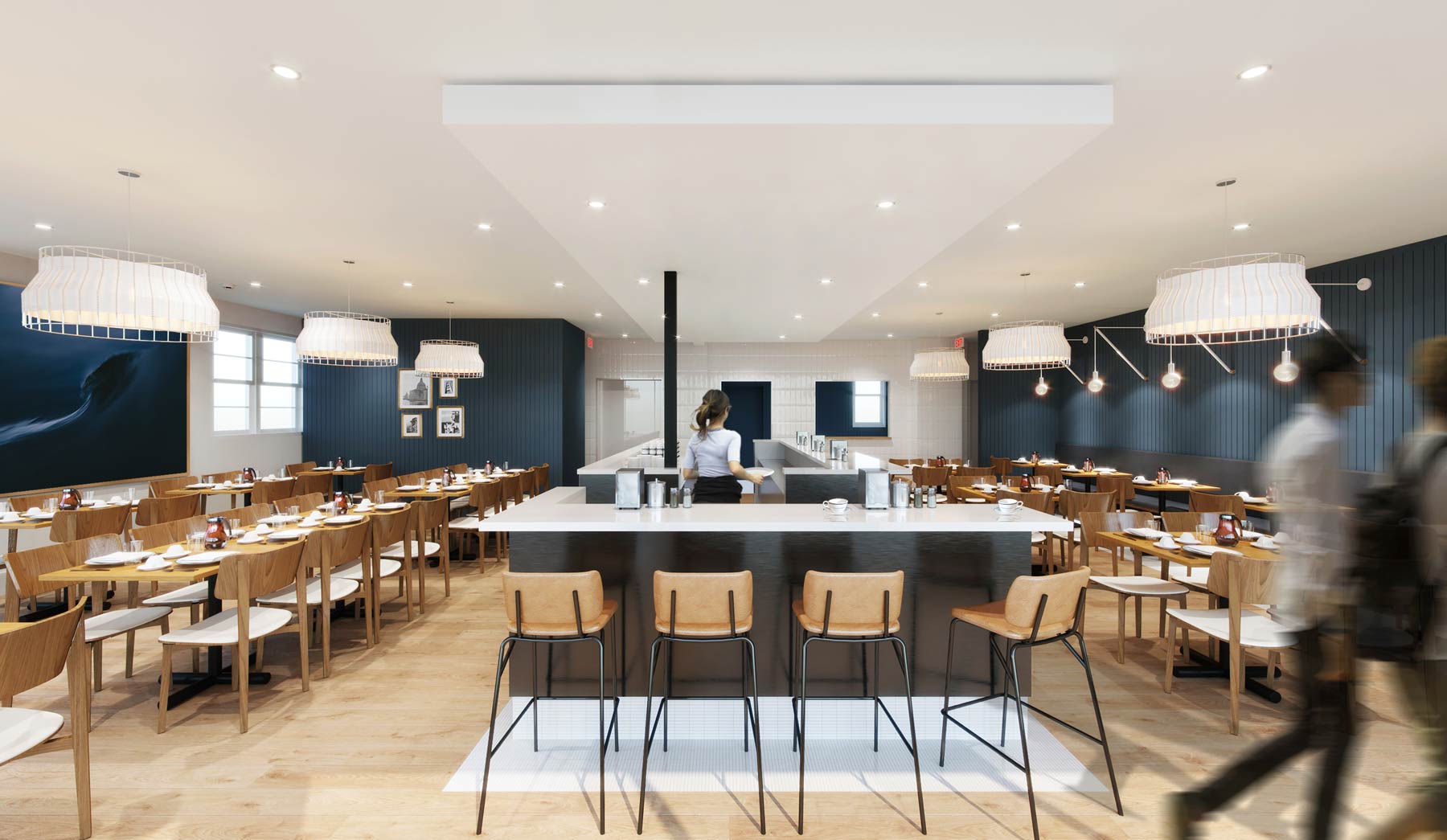 Modern Restaurant Architecture and Interior Architecture in Montauk, NY