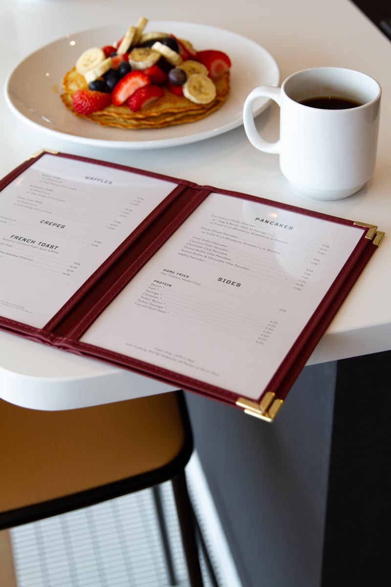 Restaurant Branding and Menu Design for Classic Diner Pancake House