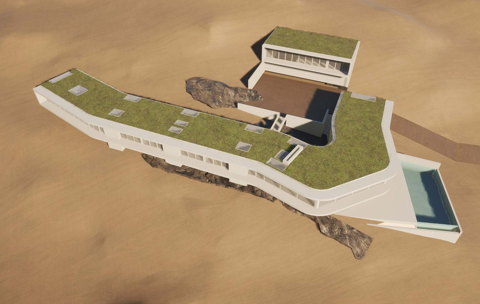 Architectural Diagram from Modern Hudson Valley Home Design