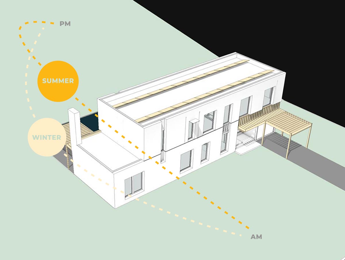 Huntington NY modern home architecture diagrams