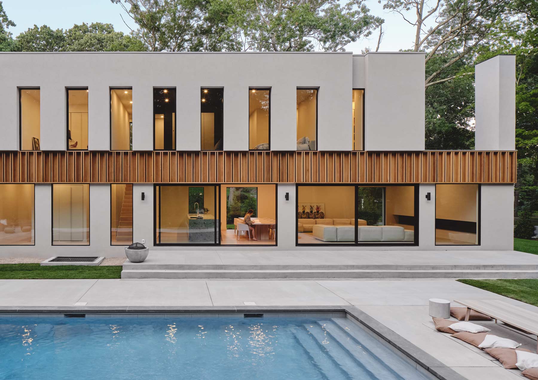 Modern Scandinavian Style Home Architecture in New York (Huntington, Long Island)