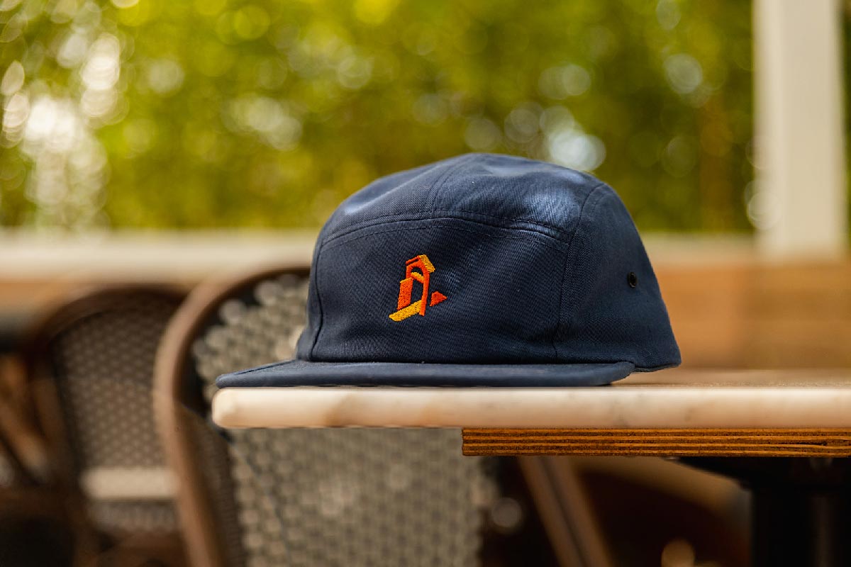 custom brewery/distillery branding hat and merchandise design