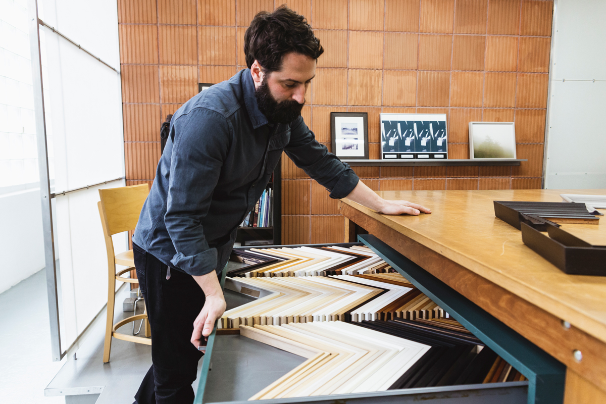 Paul Jordan Long Island City Frame Shop Design Studio Visit.