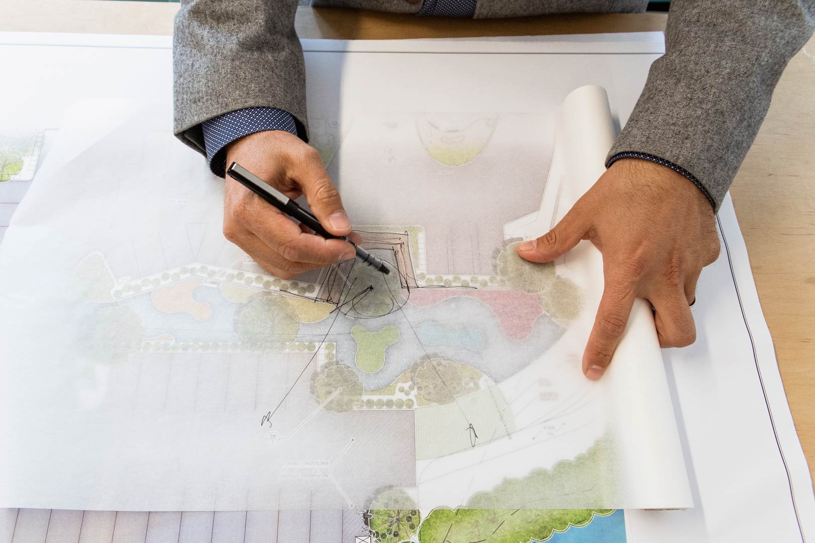 Long Island Landscape Architect's Modern Drawing Plans and Diagrams