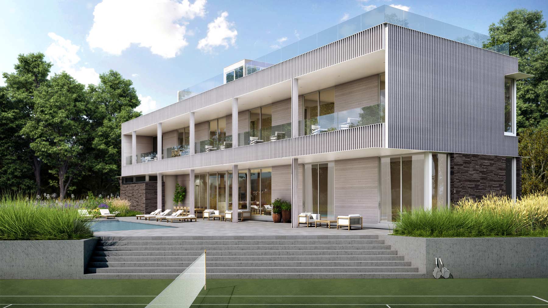 tranquil modern watermill ny home design beside ag reserve