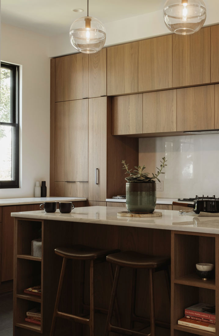 dark walnut modern kitchen interior design new york