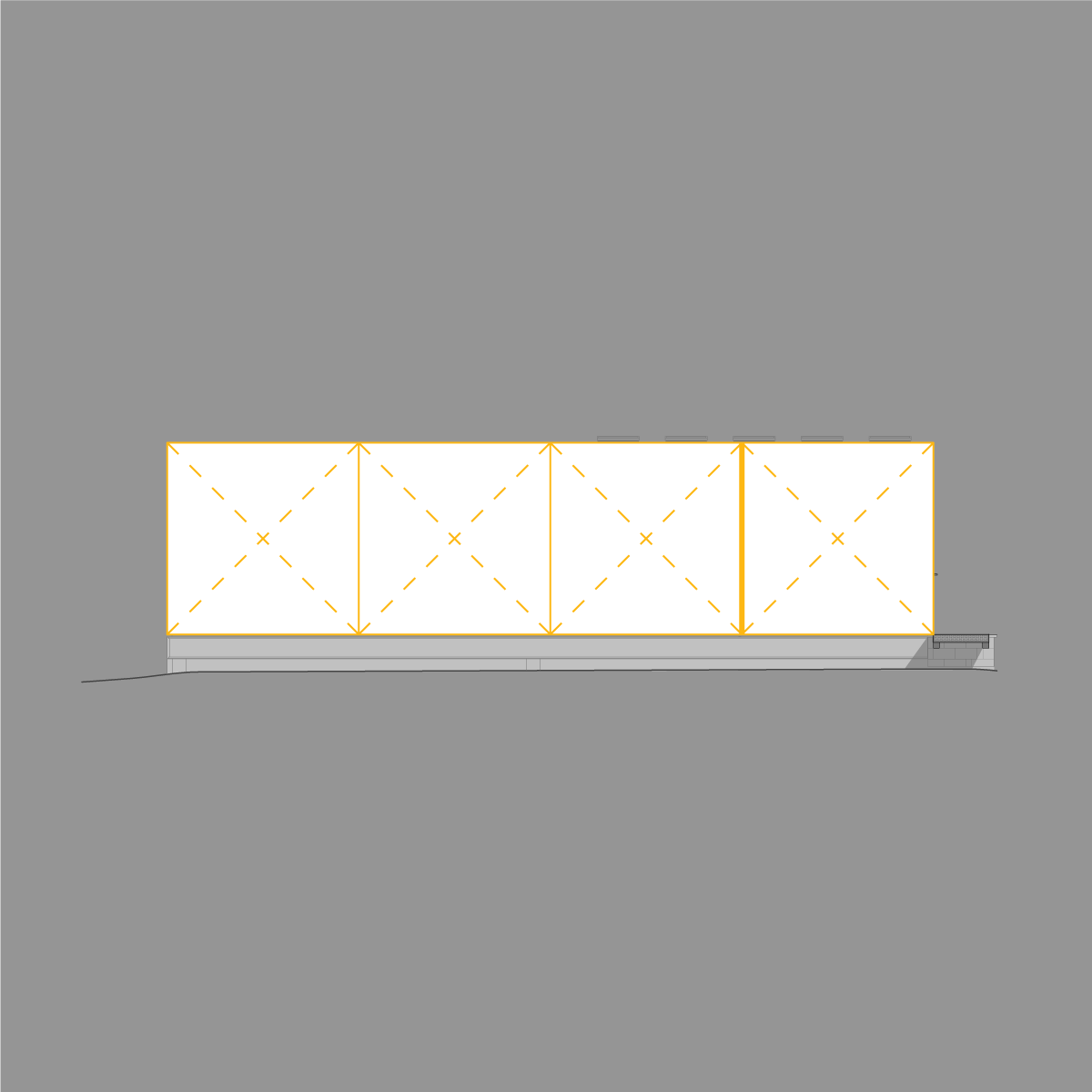 contemporary cottage architecture geometry diagram