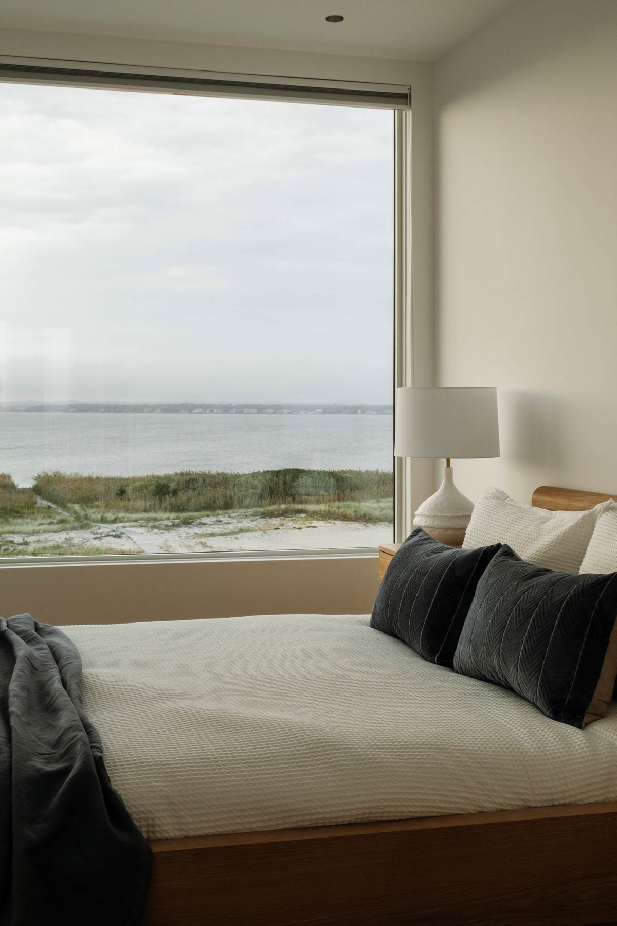 hamptons bay views from dune road home bedroom interiors