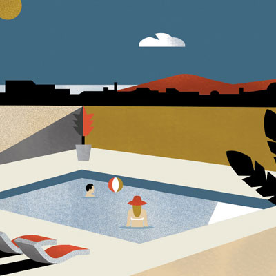 Illustrations for luxury apartment building