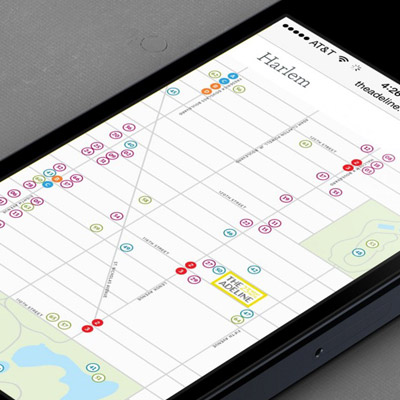 Minimal Graphic Architecture Map by Mucca Design