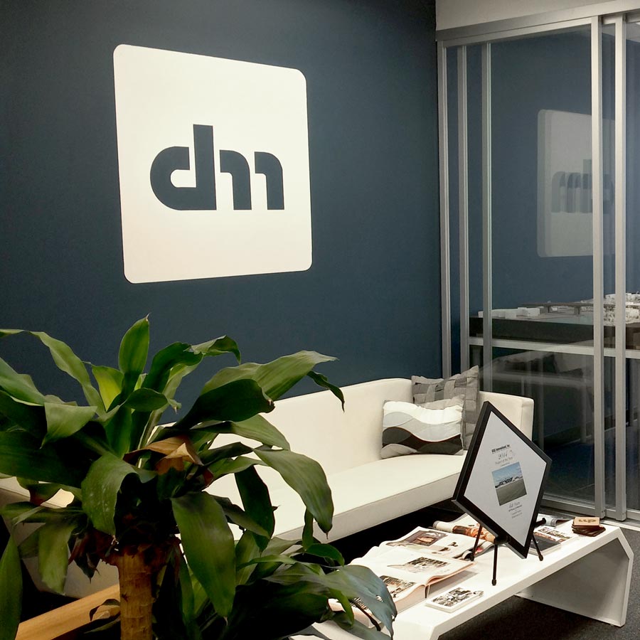 Long Island Architecture Studio Modern Branding Logo Wall Mural.