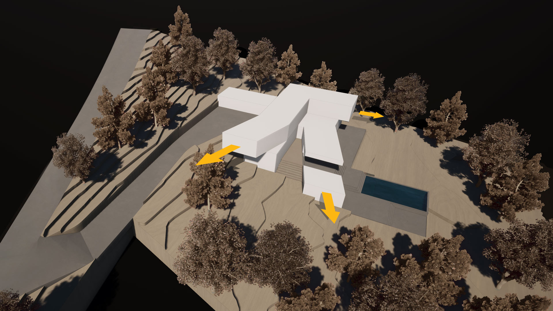 architecture diagram of bent home design in upstate new york
