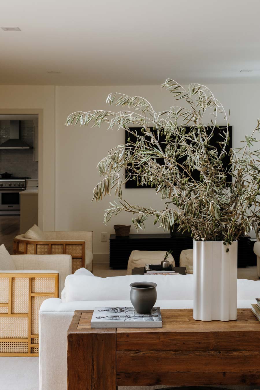 warm modern bohemian furnishings interior design
