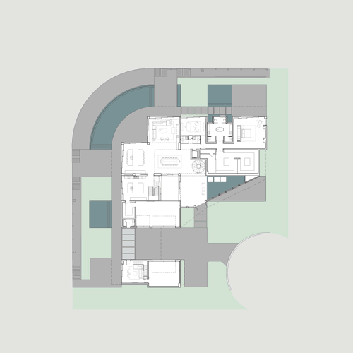 Modern Architecture Floor Plan Geometry Diagram Animation