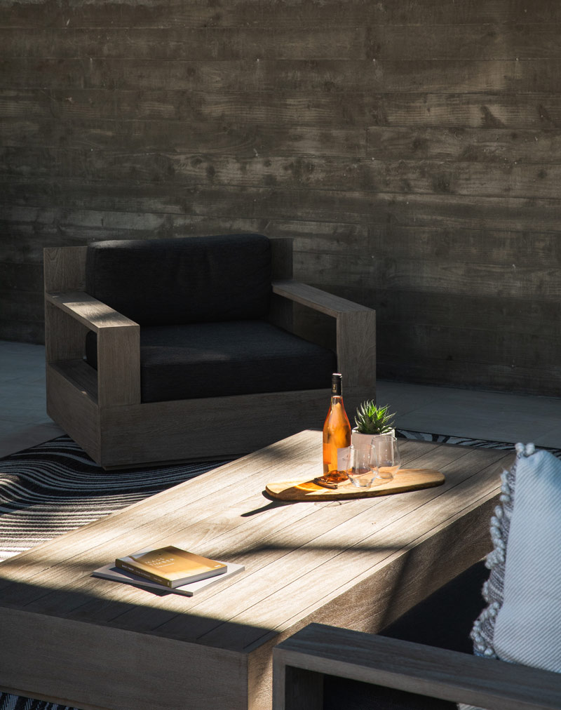 modern covered outdoor seating area interior architecture
