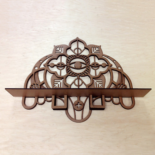 Geometric Art and Design Display Shelf
