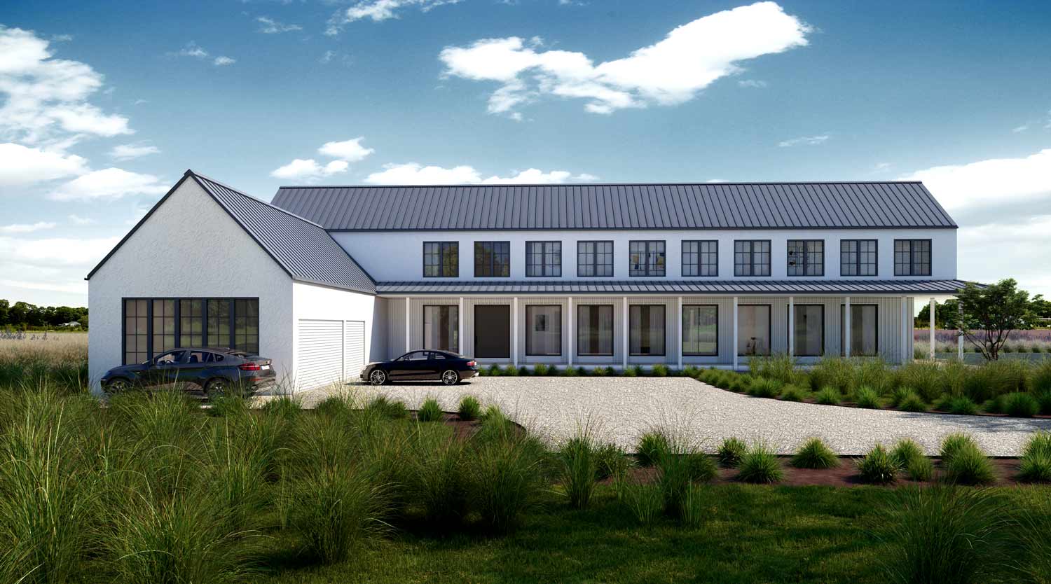 white farmhouse modern architecture new york