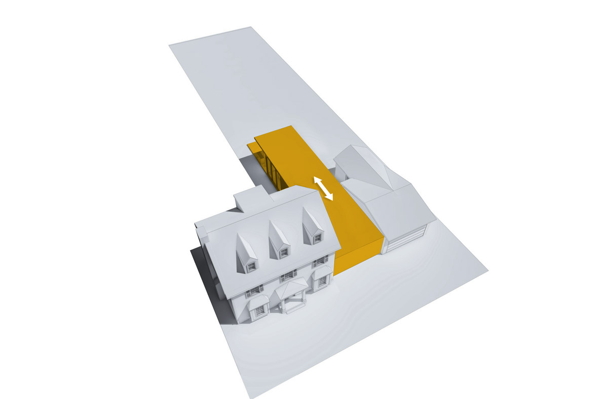 Flushing NY Modern Residential Historical Home Addition Architecture Diagram