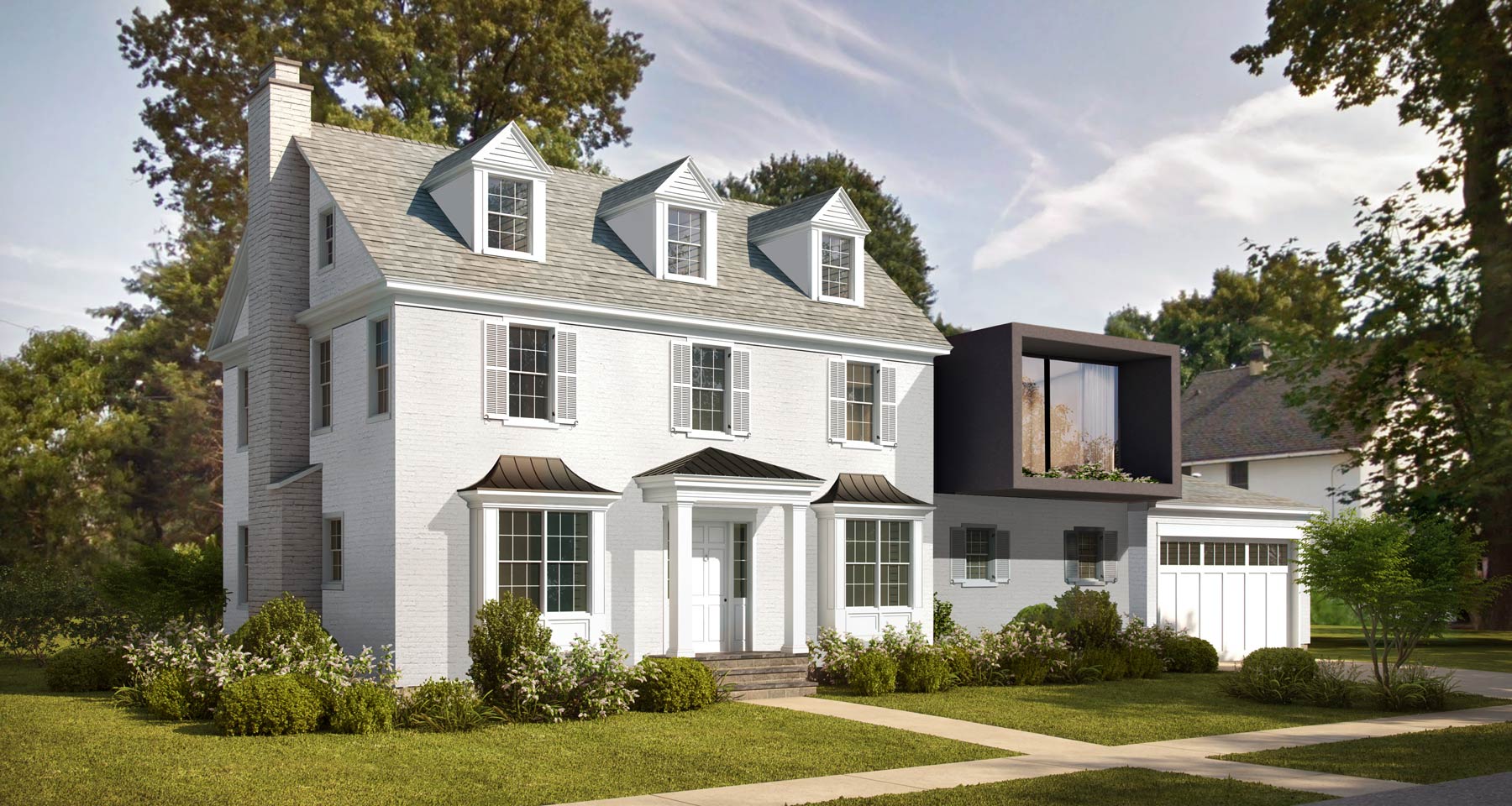 Old vs New Modern Addition to a Historical Colonial Home in Queens NY