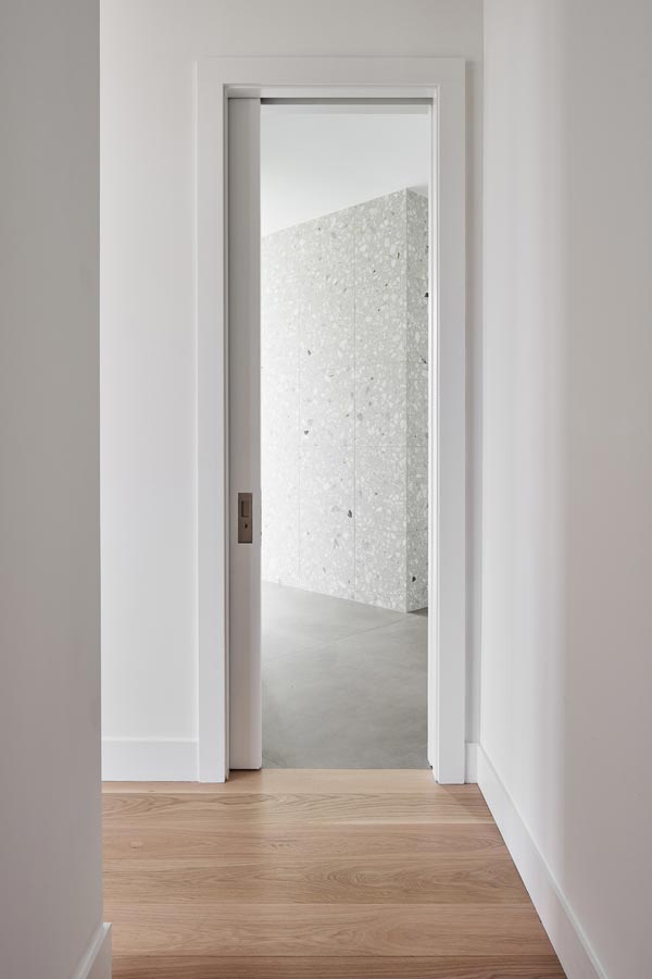 terrazzo marble custom shower interior architecture