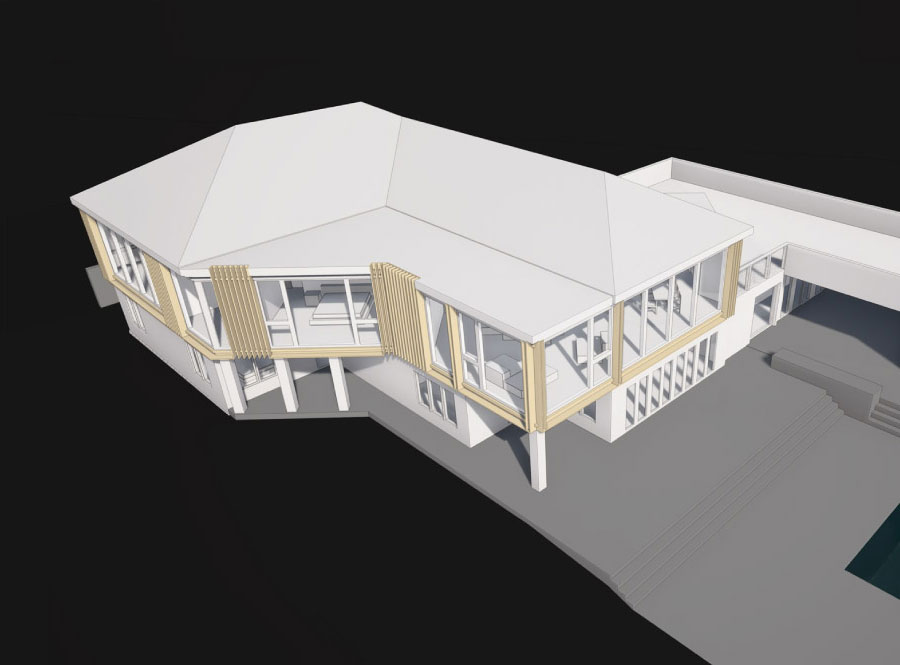 modern hampton beach house architecture diagram