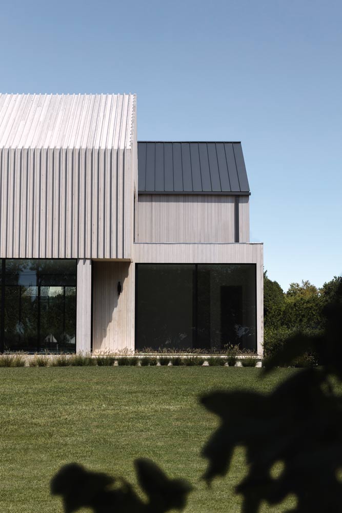 minimal home with modern farmhouse gables