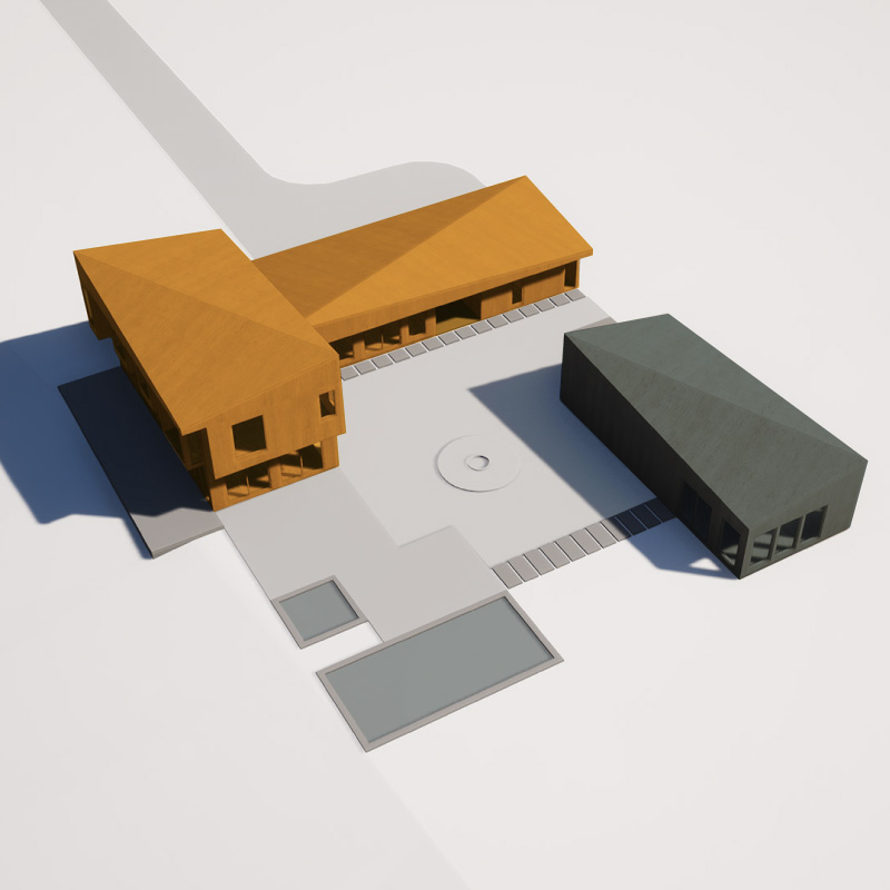 hudson valley modern architecture diagram guest house airbnb