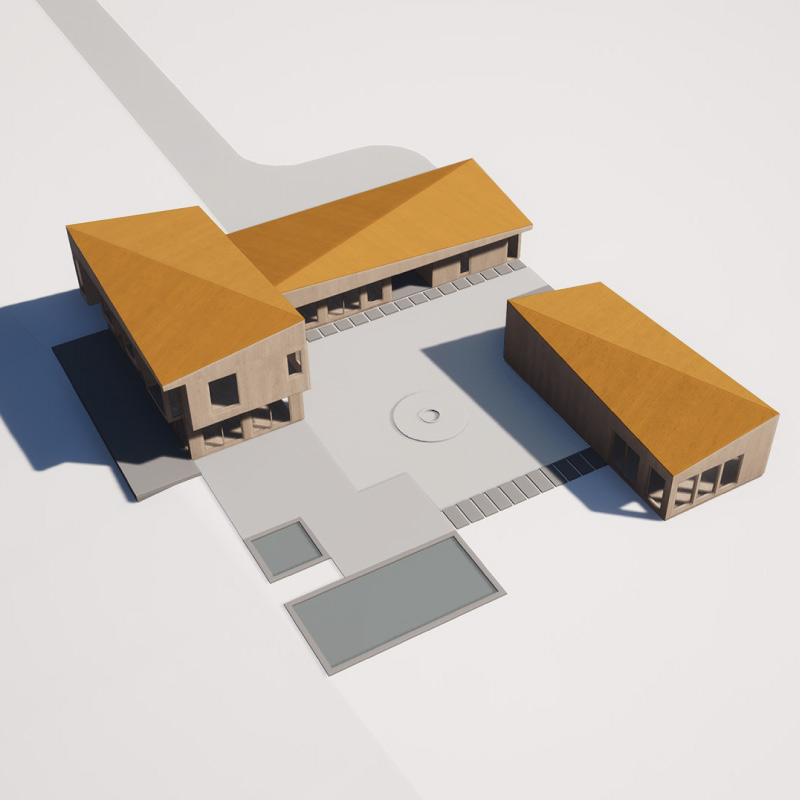 hudson valley modern architecture diagram twisted pitched roof