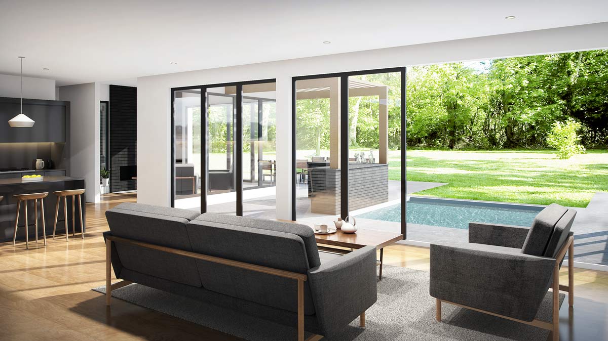 New Long Island Mid-Century Architecture and Interior Architecture by THE UP STUDIO